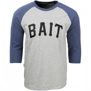 BAIT Men Core Raglan Tee (gray / navy)