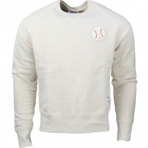 Reebok x Kitsune Men Baseball Crew Neck Sweater (white)