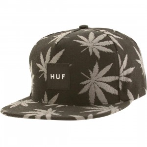 HUF Jacquard Plantlife Snapback Cap (black)