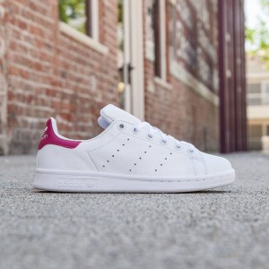 Adidas Big Kids Stan Smith (white/ footwear white / bold pink)