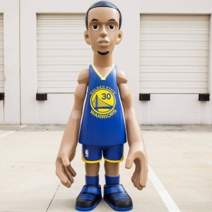 MINDstyle x NBA Golden State Warriors Stephen Curry 7 Foot Statue (blue)