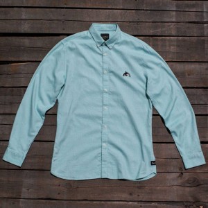 Barney Cools Men Excursion Long Sleeve Shirt (blue / ocean)