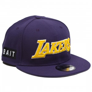 BAIT x NBA X New Era 9Fifty Los Angeles Lakers Alt OTC Snapback Cap (purple)