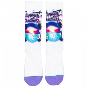 Stance Men Airbrushed Vacation Socks (green)