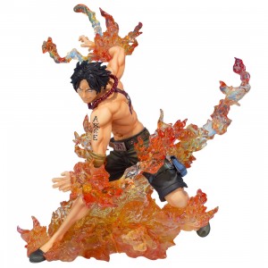 Bandai Figuarts Zero One Piece Brother's Bond Portgas D Ace Figure (orange)