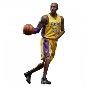 NBA x Enterbay LA Lakers Kobe Bryant Real Masterpiece 1/6 Scale Figure (yellow)