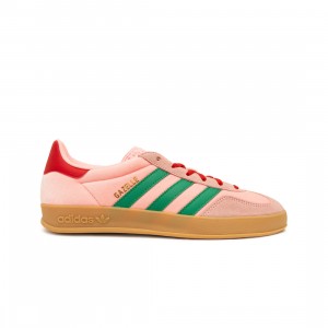 Adidas Women Gazelle Indoor (court green / glow pink / gum 3)