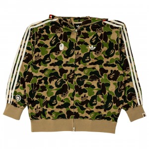 Adidas x Bape Men Shark Track Hoodie (green)