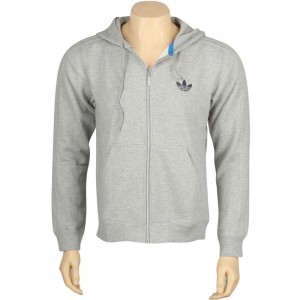 Adidas Sports Zip Up Hoody (medium grey heather)