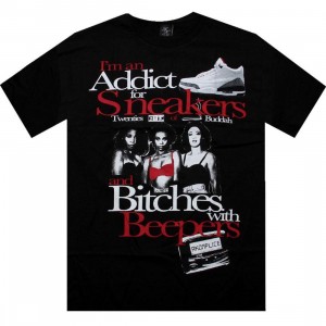 Akomplice Addict for Sneakers Tee (black / white cement) - PYS Exclusive