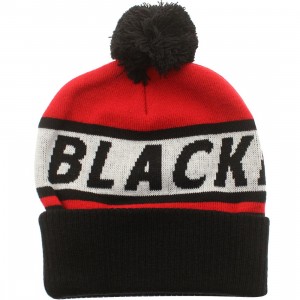 American Needle Chicago Blackhawks Voice Call Knit Beanie (red / white / black)