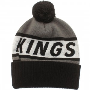 American Needle Los Angeles Kings Voice Call Knit Beanie (grey / white / black)