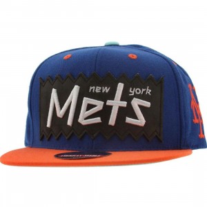 BAIT x MLB x American Needle New York Mets Retro Snapback Cap (royal / orange)