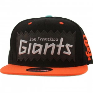 BAIT x MLB x American Needle San Francisco Giants Retro Snapback Cap (black / orange)
