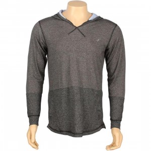 ARSNL Sabastien Light Weight Hooded Long Sleeve Tee(charcoal speckle)