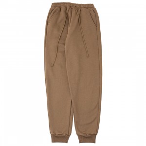 BAIT Men Zip Up Elastic Pants 2025 (brown / sand)