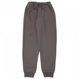 BAIT Men Zip Up Elastic Pants (gray / stone gray)