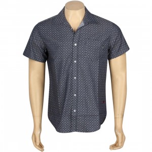 BAIT Basics Short Sleeve Shirt (blue / light blue)