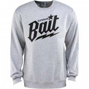 BAIT Superior BAIT Crewneck (gray / heather gray / black)