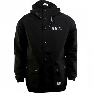 BAIT Mountain Parka Windbreaker Jacket (black)
