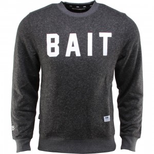BAIT Invisible Pockets Fitted Crewneck (black)