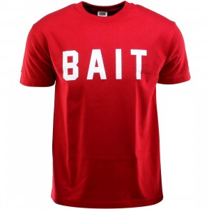 BAIT Logo Tee (red / cardinal red / white)