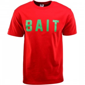 BAIT Logo Tee (red / green)