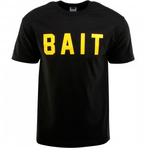 BAIT Logo Tee (black / yellow)