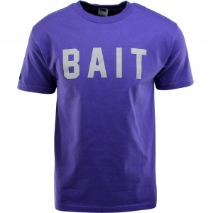 BAIT Logo Tee (purple / gray)