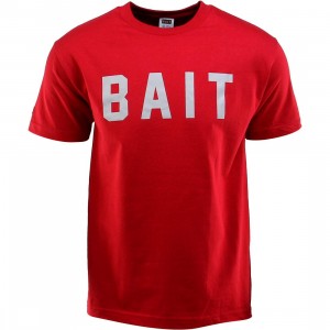 BAIT Logo Tee (red / cardinal red / gray)