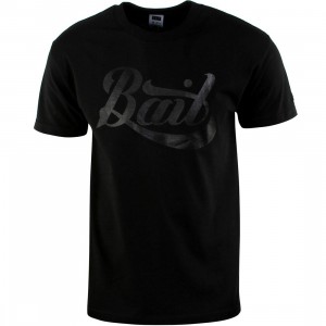 BAIT Script Logo Tee (black / black)