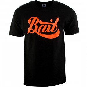 BAIT Script Logo Tee (black / orange)