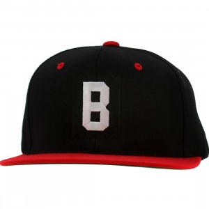 BAIT B Box Logo Snapback Cap (black / red / white)