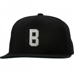 BAIT B Box Logo Snapback Cap (black / white)