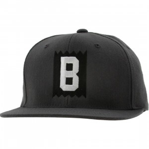 BAIT B Box Logo Snapback Cap (grey / white)