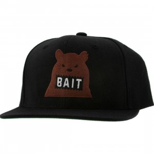 BAIT Bear Snapback Cap (black / brown)