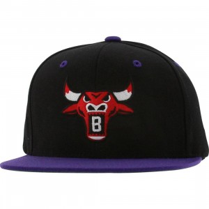 BAIT Bull Snapback Cap (black / purple / red)
