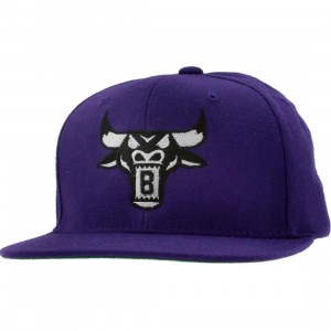 BAIT Bull Snapback Cap (purple / black)