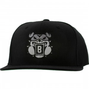 BAIT Bulldog Snapback Cap (black / grey)