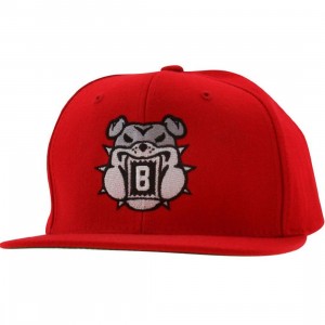 BAIT Bulldog Snapback Cap (red / grey)