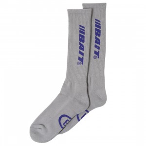 BAIT Men Crew Socks - Made in Korea (gray)