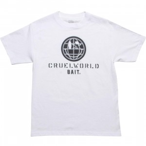 BAIT CruelWorldwide Tee (white / black)