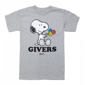 BAIT x Snoopy Men Givers Tee (gray)