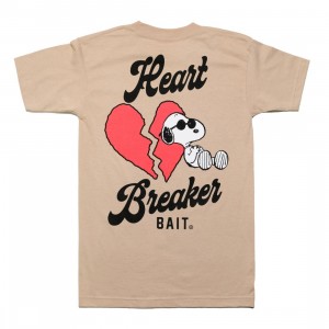 BAIT x Snoopy Men Heart Breaker Tee (sand)