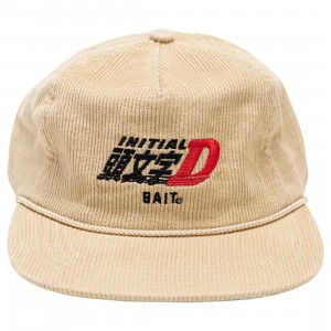 BAIT x Initial D Racing Corduroy Snapback Cap (tan)