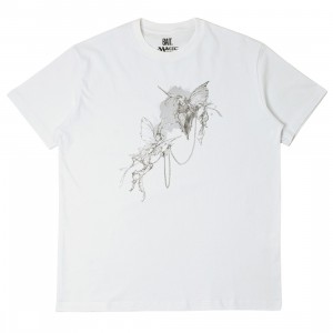 BAIT x Evyn Fong x Magic The Gathering Men Mox Sapphire Tee Black And White (white)
