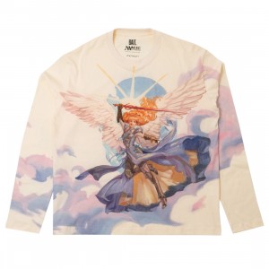 BAIT x Magic The Gathering x Evyn Fong Men Serra Angel Long Sleeve Tee (white / ivory)
