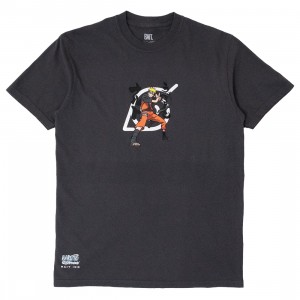 BAIT x Naruto Men Hidden Leaves Village Tee (black / washed)