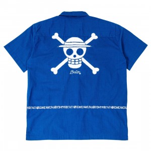 BAIT x One Piece Men Captain's Shirt (navy)
