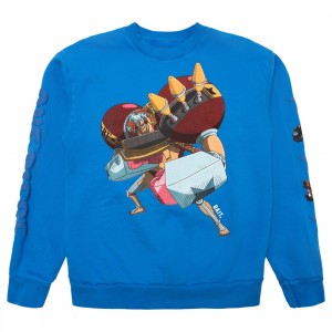 BAIT x One Piece x Upcycle LA Men Franky Crewneck Sweater (blue)